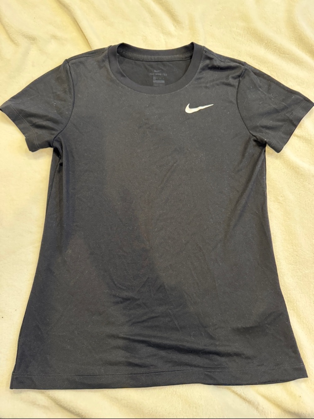 Nike Women’s Black Crewneck Swoosh Tee Size XS